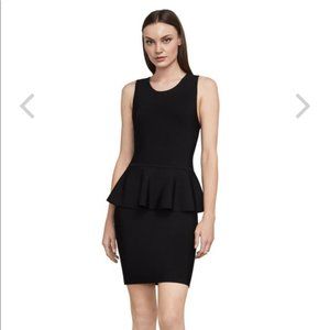 BCBGMaxAzria Black Peplum Dress,